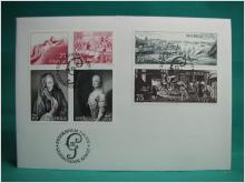 Gustaviansk konst 7/10 1972 - FDC med Fint stämplade frimärken