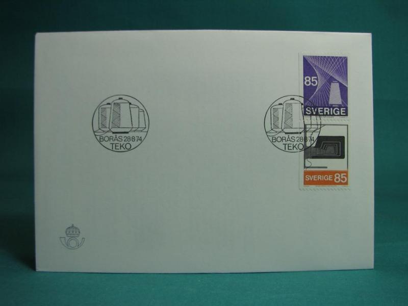 Teko 28/8 1974  - FDC med Fint stämplade frimärken