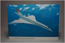The British Airways Concorde 1977 skrivet äldre vykort