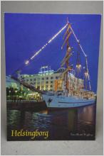 Segelfartyget Lili Marlene i hamnen Helsingborg skrivet gammalt vykort