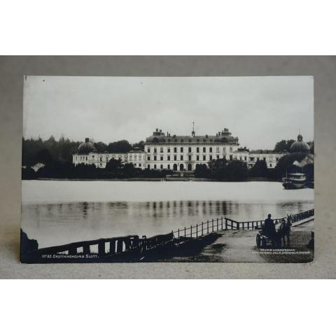 Drottningholms slott - Oskrivet Antikt vykort 