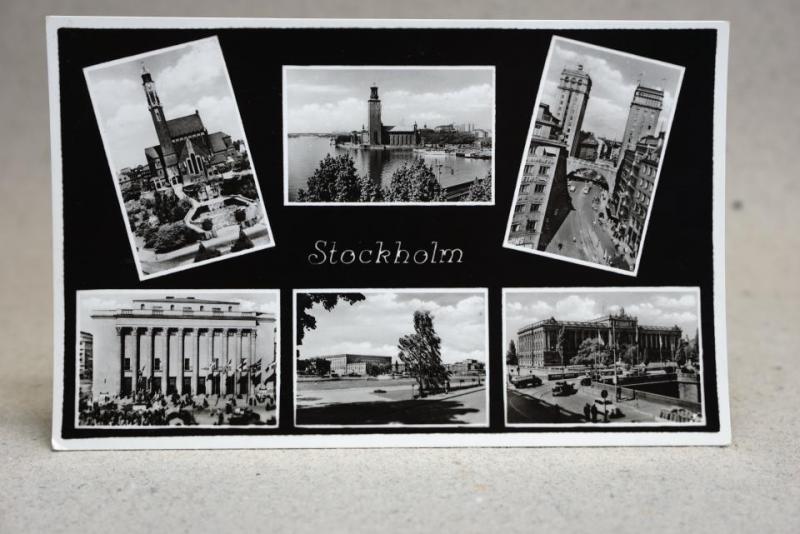 Flerbild Stockholm - Oskrivet Gammalt vykort - Pressbyrån
