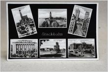 Flerbild Stockholm - Oskrivet Gammalt vykort - Pressbyrån