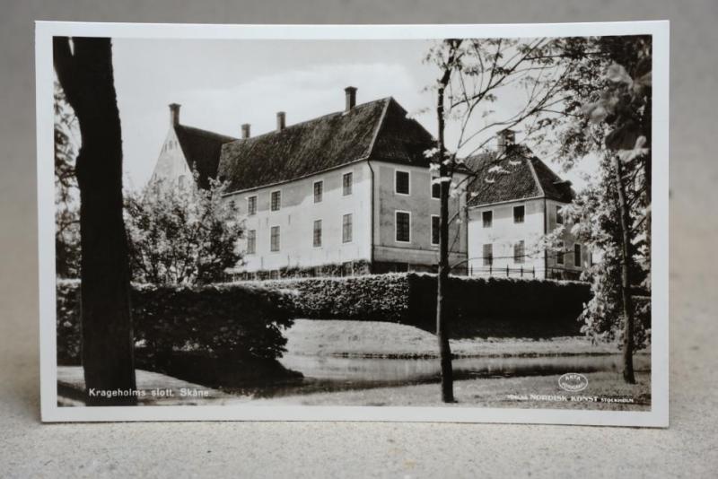 Krageholms slott - Oskrivet gammalt vykort 