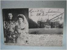 Prins Gustav Adolf och Prinsessan Margareta Antikt skrivet Brefkort 1905