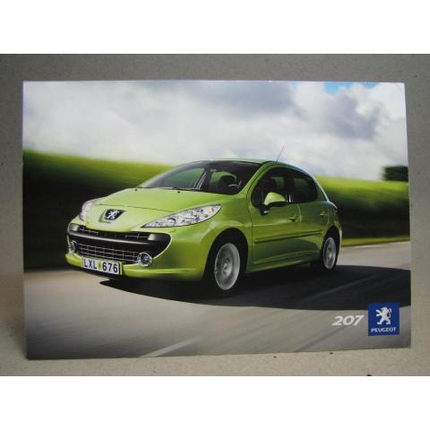 Vykort - Reklamkort för Peugeot 207