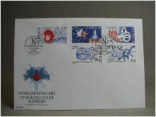 FDC  29/11 1984 Nobellpristagare Fysiologi eller Medicin / Fina stämplar på 5 frimärken