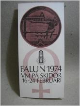 Minnesfolder - VM på skidor Falun 1974