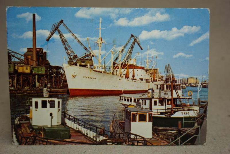 Fartyg Tidaholm i Oceanhamnen Norrköping 1964 Oskrivet gammalt vykort