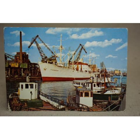Fartyg Tidaholm i Oceanhamnen Norrköping 1964 Oskrivet gammalt vykort