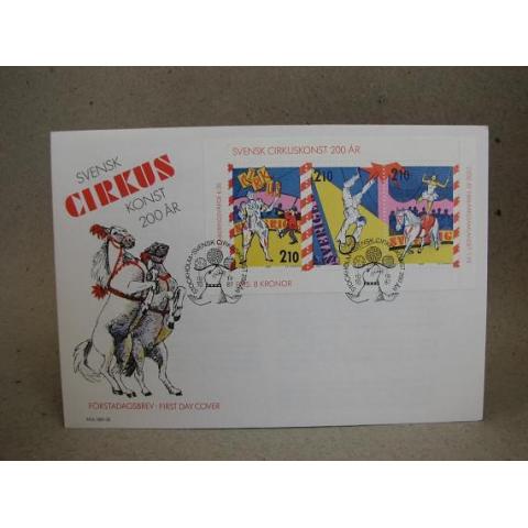 FDC - Cirkuskonst 200 år - 10/10 1987       