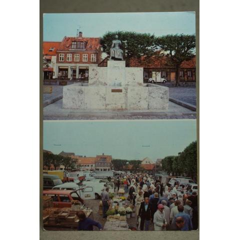 Bil och folkliv i Frederikshavn  1964  - vykort - Danmark 