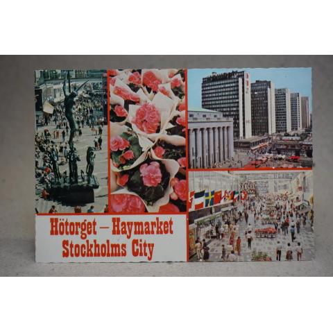 Hötorget Stockholm  - Äldre vykort 