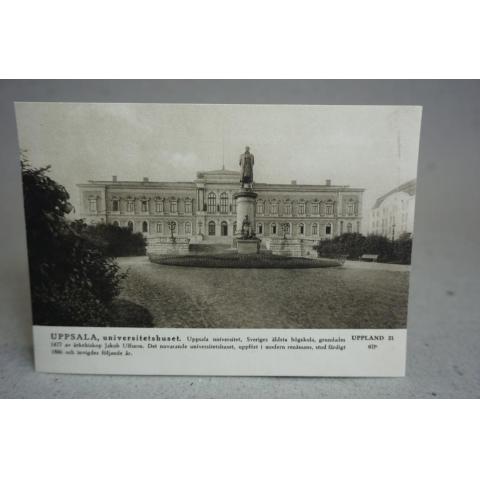 Uppsala Universitethuset  - Älder vykort - Uppland