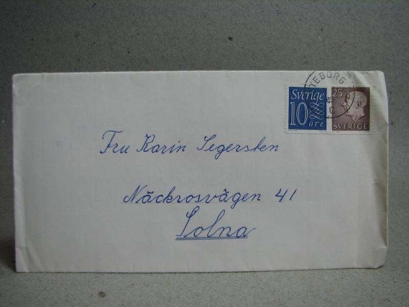 Försändelse med stämplade  frimärken - Göteborg -63