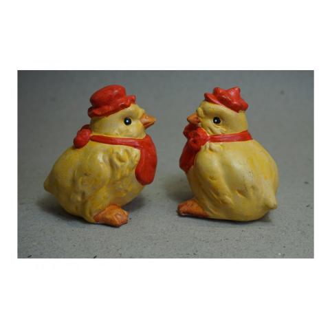 Kyckling 2 Kycklingar i terracotta