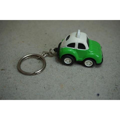 Nyckelring Grön vit Bil Taxi