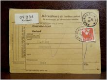 Frimärken  på adresskort - stämplat 1961 Karlstad 1 - Deje