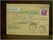 Frimärken  på adresskort - stämplat 1965 - Stockholm 10 - Lundsberg