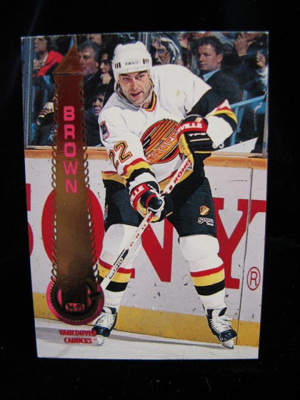 Pinnacle 94-95 - Jeff Brown Vancouver Canucks