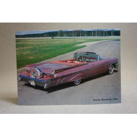 Pontiac Bonneville 1959 - oskrivet fint vykort 