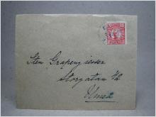 Försändelse med stämplat frimärke - Bjursele 28/11 1913