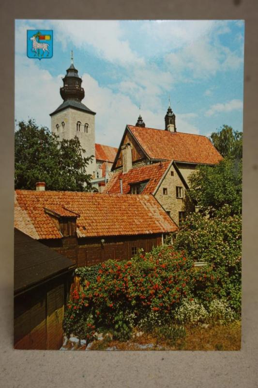 Visby Gotland  - Oskrivet äldre vykort 