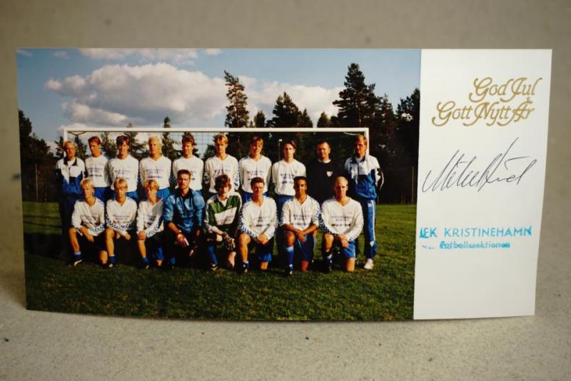 IFK Kristinehamn Fotbollssektionen Foto uppställning inför julkortet