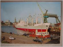 Fartyg och Bilar i Hamburg hamn Fartyg Republica de Colombia