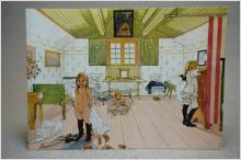 Carl Larsson Mammas och småflickornas rum äldre oskrivet vykort
