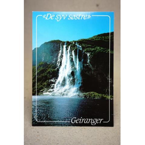 De syv Söstre Geiranger Norway Fint stämplat vykort Kivik 1999