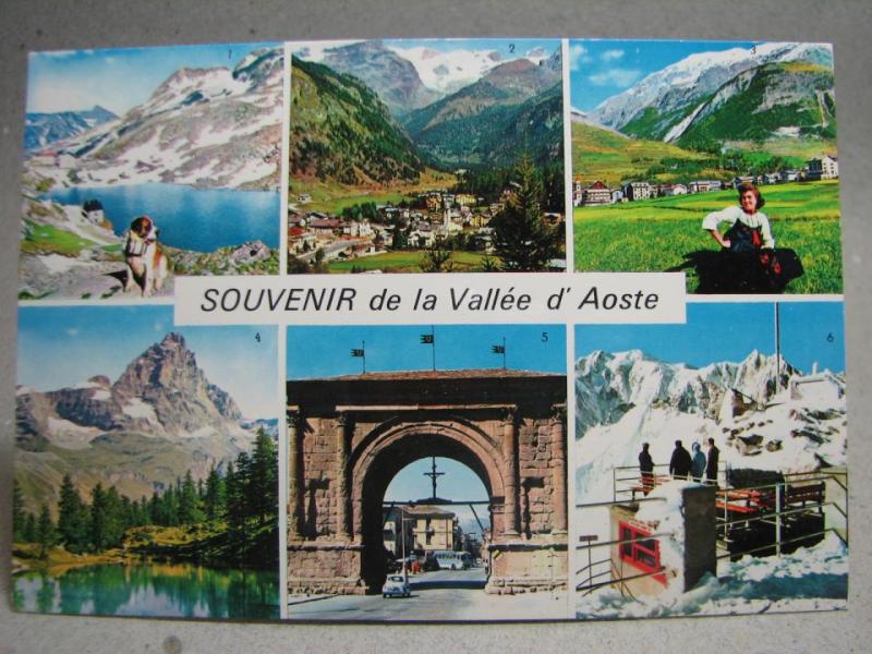 Vykort - Flerbild - De la Vallée d`Aoste