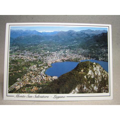 Vykort - Vy Monte San Salvatore - Lugano