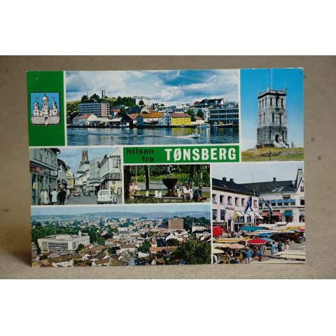 Tönsberg  Norge - äldre vykort 1985