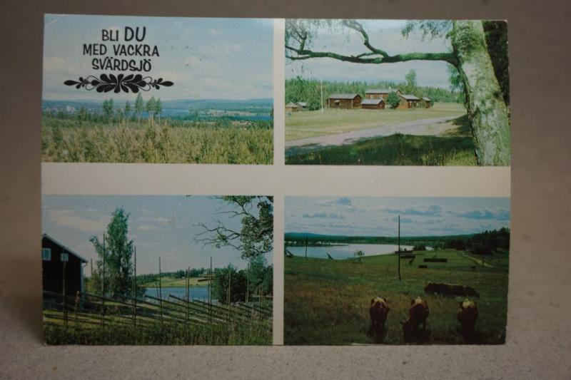Svärdsjö Dalarna  - skrivet äldre vykort 1970