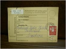 Paketavi med stämplade frimärken - 1963 - Stockholm 3 till Norsbron