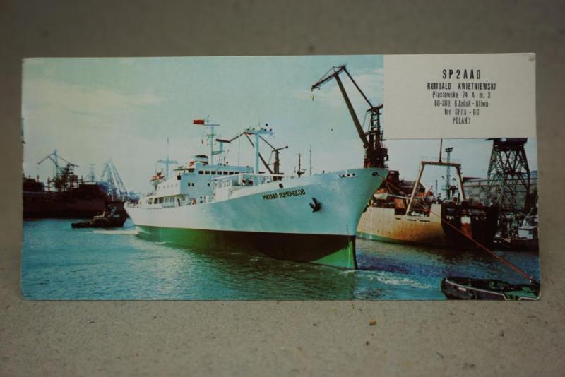 Radiokort - Fartyg   - gammalt vykort 1976