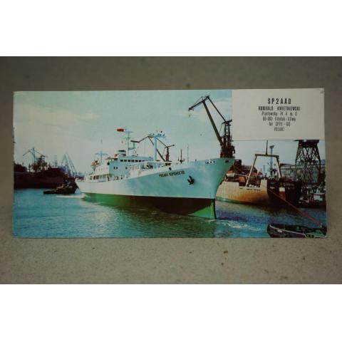 Radiokort - Fartyg   - gammalt vykort 1976