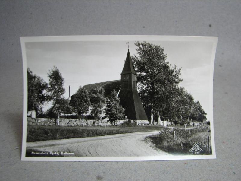 Naverstad  kyrkan Bullaren - Västra Götaland från 1950-talet