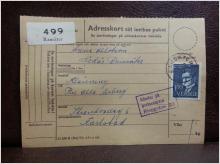 Frimärken  på adresskort - stämplat 1962 - Ransäter - Karlstad 
