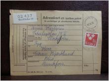 Frimärken  på adresskort - stämplat 1962 - Stockholm 10 - Munkfors