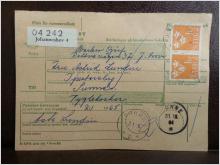 Frimärken på adresskort - stämplat 1965 - Johanneshov 4 - Sunne