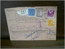 Paketavi med stämplade frimärken - 1964 - Storfors till Karlstad