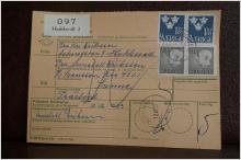 Frimärken  på adresskort - stämplat 1963 - Hudiksvall 2 - Sunne