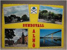 Äldre Vykort - Flerbild Sundsvall Alnö - Stämplat - Skurup 23/5 1979 