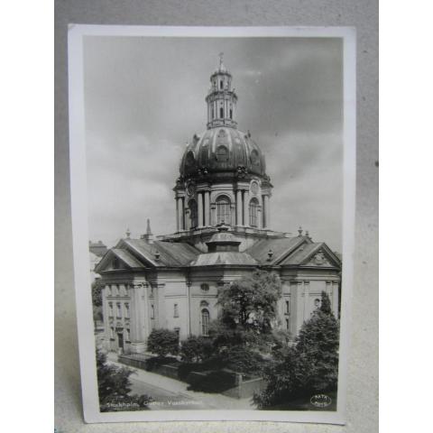 Gammalt Vykort  - Stockholm Gustav Vasakyrkan 1937