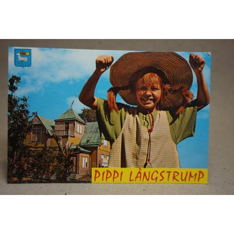 Kneippbyn  PIPPI LÅNGSTRUMP  Gotland  - skrivet äldre vykort 1980