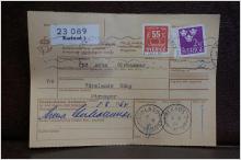 Frimärken  på adresskort - stämplat 1963 - Karlstad 1 - Värmlands Säby 