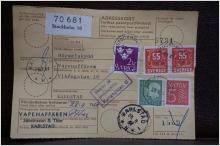 Frimärken  på adresskort - stämplat 1963 -  Stockholm 16 - Karlstad 