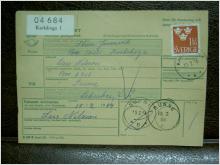 Paketavi med stämplade frimärken - 1964 - Karlskoga 1 till Sunne